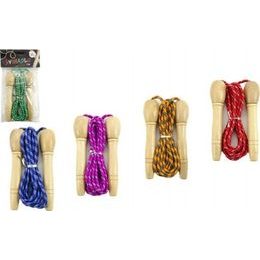 Švihadlo s dřevěnou rukojetí nastavitelné - mix barev