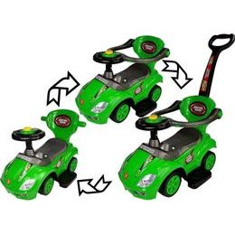 Dětské odstrkovadlo s vodící rukojetí - modré auto