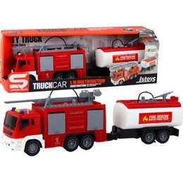 Popelářské auto s jeřábovým ramenem zelené