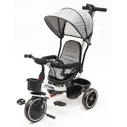 Ecotoys dětská tříkolka s otočným sedadlem X360 šedá