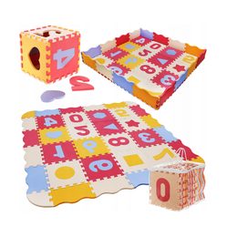 Výuková pěnová podložka Čísla a znaky 36ks barevná