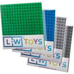 LW Toys Velká podložka na stavění 50x50 bodů limetková