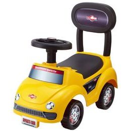 Dětské odrážedlo s vodící rukojetí- červené autíčko