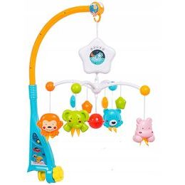 Doris kolotoč nad postýlku s projektorem Space Travel