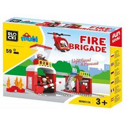 Blocki Mubi stavebnice Hasičská stanice se světlem a zvukem 59 dílů
