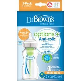 Dr Brown's Ortodontický dudlík Prevent svítící, 2ks, 0-6m, modrý