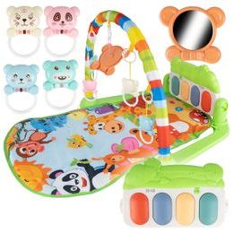 Dětská hrací deka s piankem Pedal Piano - zelená