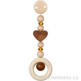Srdíčko a pravý jantar - hračka pro miminka s klipem (Heimess nature)