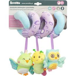 Bali Bazoo Závěsná hračka na kočárek Hrošík, růžová/bílá