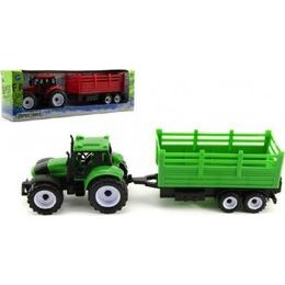 Traktor s přívěsem - mix 2 barvy