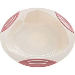 Talířek s přísavkou růžovo-bílá