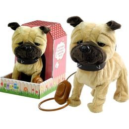 Interaktivní pejsek s vodítkem - béžový