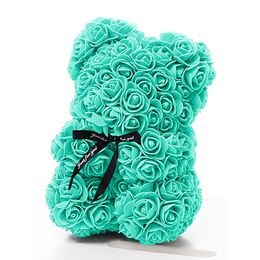 Medvídek z růží mintový Rose Bear 25 cm