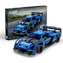 CaDA dětská stavebnice Sportovní auto 380 dílků modré