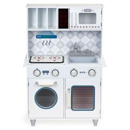 Ecotoys dětská dřevěná kuchyňka se zvuky a LED efekty Fancy Kitchen