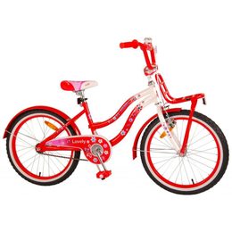 Dětské kolo Volare Lovely červeno-bílé 20"