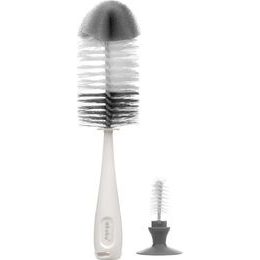 Kartáč na láhev a dudlík s přísavkou Akuku Šedá