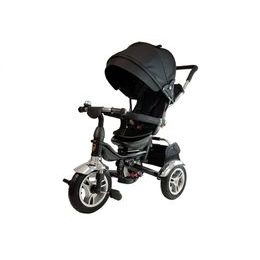 Majlo Toys tříkolka 2v1 s nafukovacími koly PRO600 černá