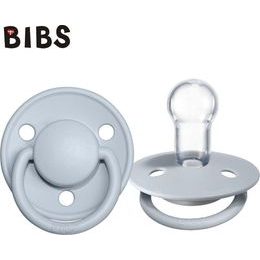 BIBS DE LUX - Silikonový dudlík, 0 - 36 m, světle modrý