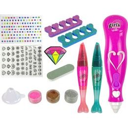 Sada k lakování nehtů s dávkovačem třpytek