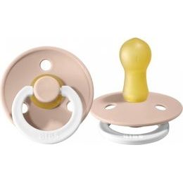 BIBS DE LUX - Silikonový dudlík, 0 - 36 m, vanilkový