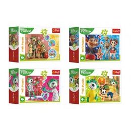 Minipuzzle 54 dílků Veselý svět Trefliků/Treflíci 4 druhy 40ks