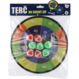 Terč na suchý zip oboustranný + míčky 8ks
