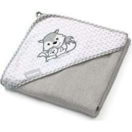 BabyOno Bambusová osuška s kapucí 100x100 cm - šedá