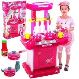 Dětská skládací kuchyňka se zvuky a světlem Pink Gourmet