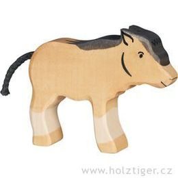 Malý pakůň gnu - dřevěné zvířátko
