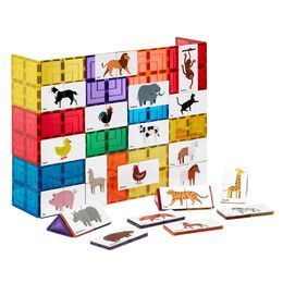 Learn & grow toys Magnetické doplňkové dlaždice ZVÍŘATA DUO PUZZLE (40kusů)