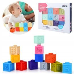 Senzorické kostky pro nejmenší Textured Blocks 12 kusů