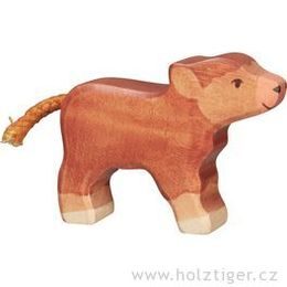 Skotské náhorní telátko - zvířátko ze dřeva