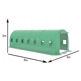 Zahradní fóliovník 3,5x2x2m zelený
