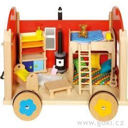 Maringotka - domeček pro panenky s příslušenstvím, 23 díly