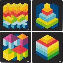 3D puzzle na černé podložce