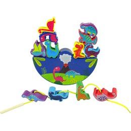 Dřevěné puzzle papoušci na stromě