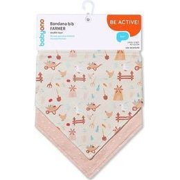 Dětský šátkový bryndáček - oranžová 2ks