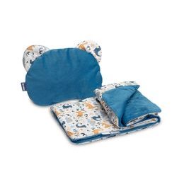 Sada do kočárku Velvet dinosauři modrý