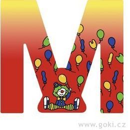 Ozdobné písmeno ze dřeva M