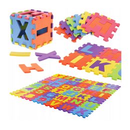 Výuková pěnová podložka Abeceda s čísly 36ks barevná