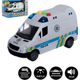 Auto policejní dodávka na baterie, se zvukem