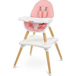 Dětská jídelní židlička Caretero Tuva - růžová