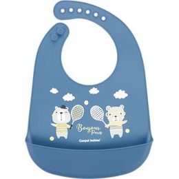 Canpol Babies Canpol babies Silikonový bryndák s kapsičkou, Bonjour Paris - granát