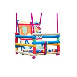 Dřevěná houpačka s polstrováním Lux