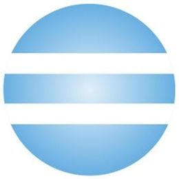 Modrá s proužky - zacvakávací korálek, polovina