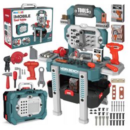 Velká dílna pro děti 2v1 s doplňky šedá