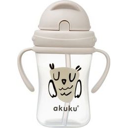 Dětská láhev se slámkou Akuku - Sovička