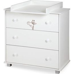 Přebalovací komoda Klups Safari Žirafa bílá