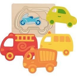 Vícevrstvé puzzle - Dopravní prostředky, 5 dilů
